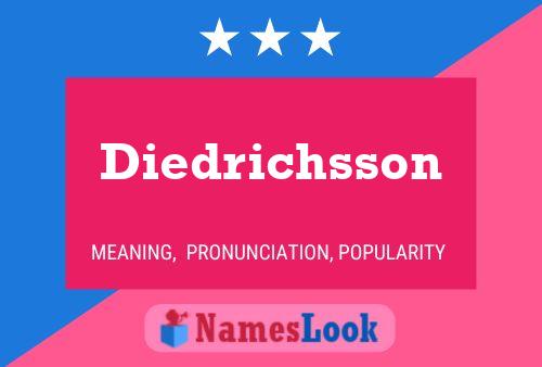 Diedrichsson Naam Poster