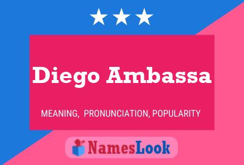 Diego Ambassa Naam Poster