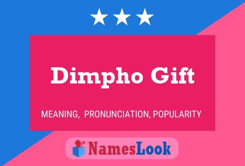 Dimpho Gift Naam Poster