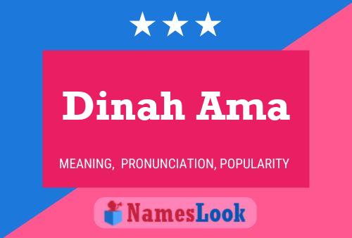 Dinah Ama Naam Poster