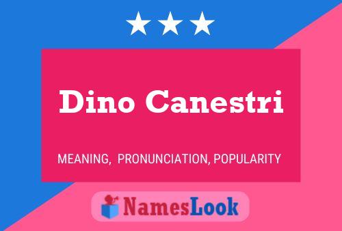 Dino Canestri Naam Poster