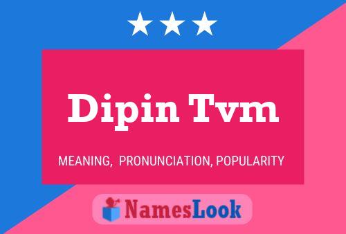 Dipin Tvm Naam Poster