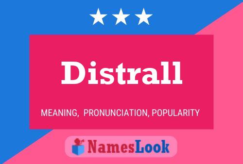 Distrall Naam Poster