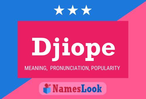 Djiope Naam Poster