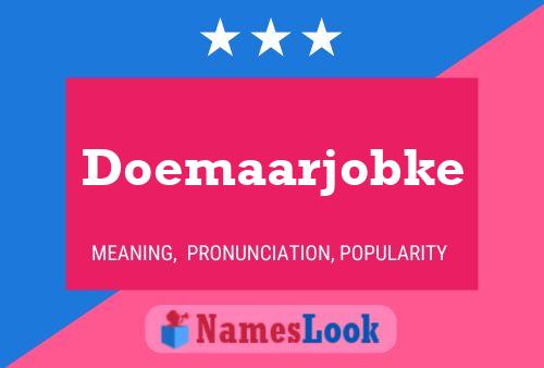 Doemaarjobke Naam Poster