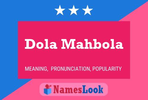 Dola Mahbola Naam Poster