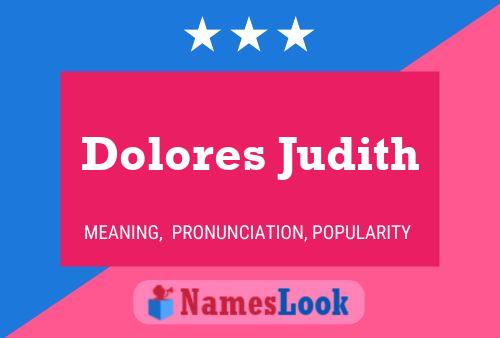 Dolores Judith Naam Poster