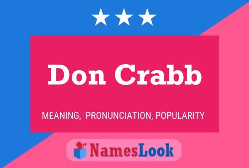 Don Crabb Naam Poster