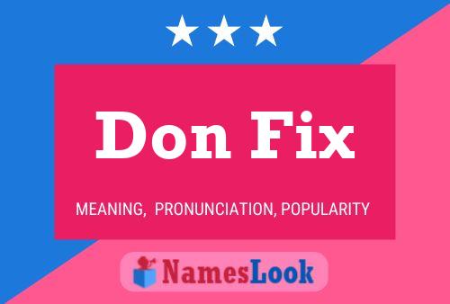 Don Fix Naam Poster