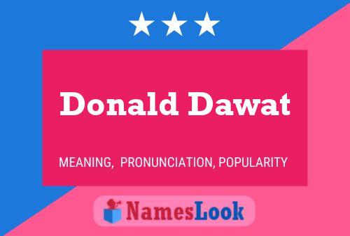 Donald Dawat Naam Poster