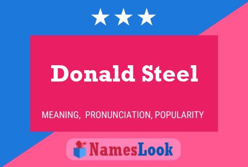 Donald Steel Naam Poster