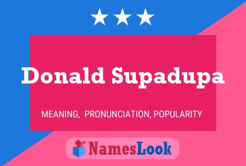 Donald Supadupa Naam Poster