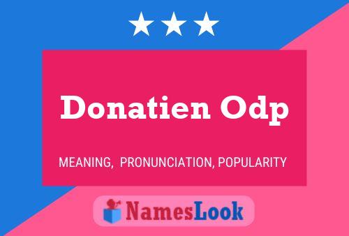 Donatien Odp Naam Poster