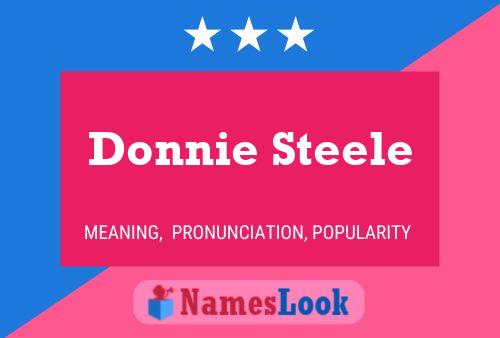 Donnie Steele Naam Poster