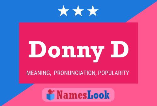 Donny D Naam Poster