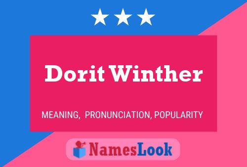 Dorit Winther Naam Poster