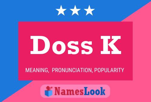 Doss K Naam Poster