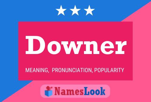 Downer Naam Poster