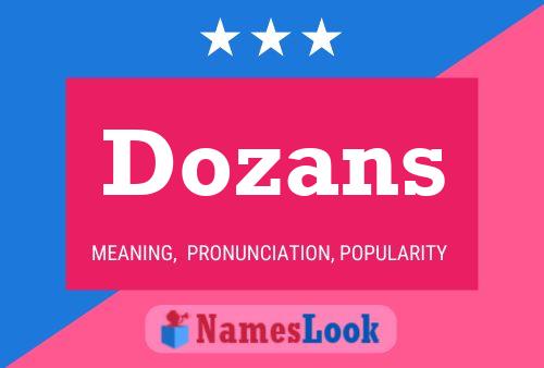 Dozans Naam Poster