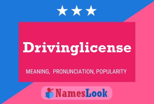 Drivinglicense Naam Poster