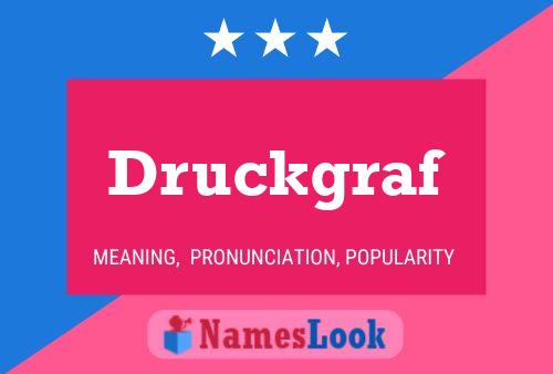 Druckgraf Naam Poster