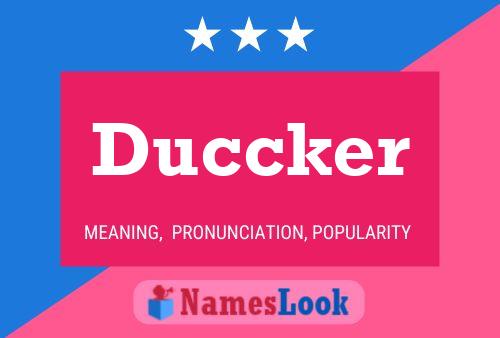 Duccker Naam Poster