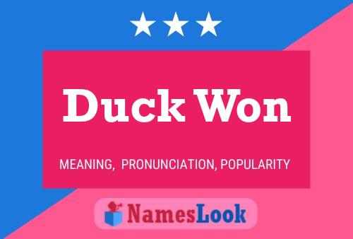 Duck Won Naam Poster