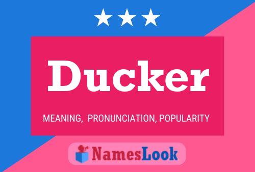 Ducker Naam Poster