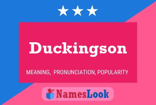 Duckingson Naam Poster