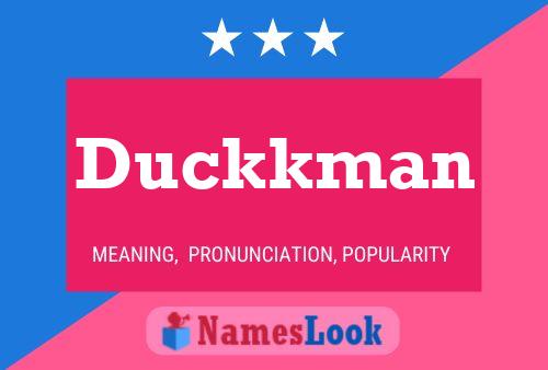 Duckkman Naam Poster