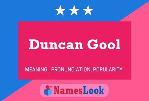 Duncan Gool Naam Poster