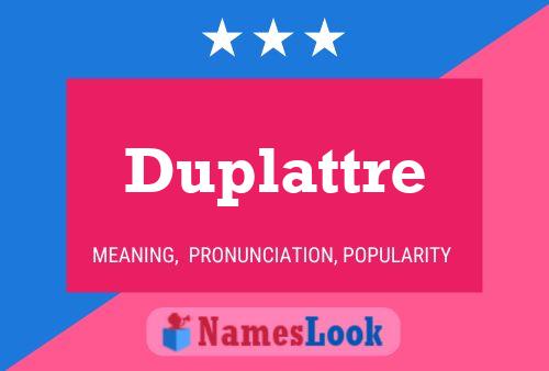 Duplattre Naam Poster