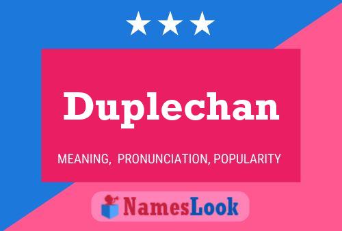 Duplechan Naam Poster