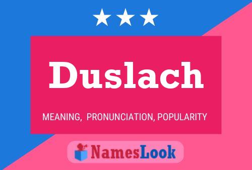 Duslach Naam Poster