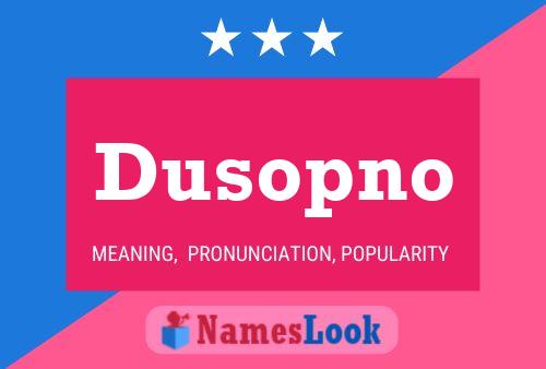 Dusopno Naam Poster