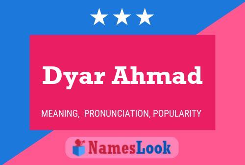 Dyar Ahmad Naam Poster