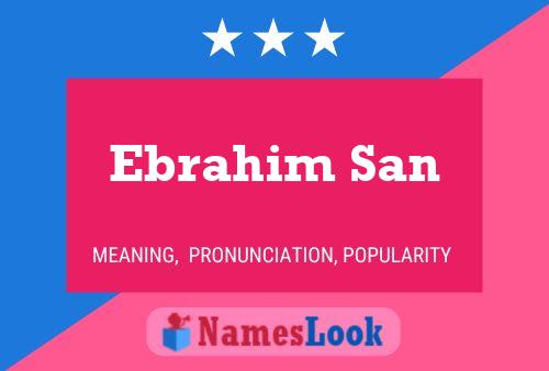 Ebrahim San Naam Poster