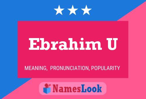 Ebrahim U Naam Poster