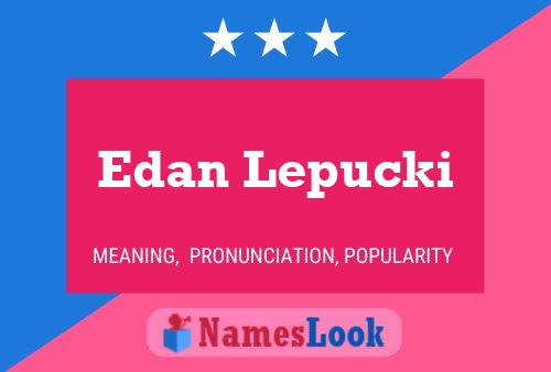 Edan Lepucki Naam Poster