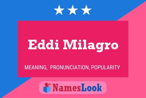 Eddi Milagro Naam Poster