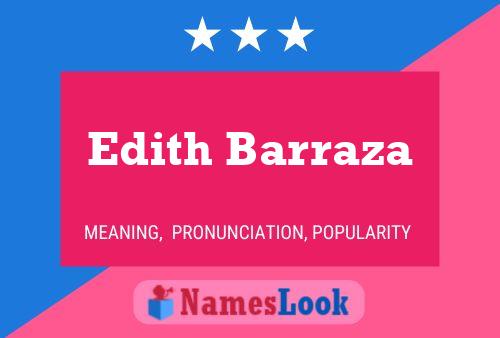 Edith Barraza Naam Poster