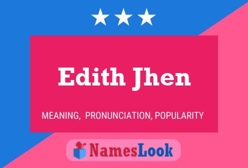 Edith Jhen Naam Poster