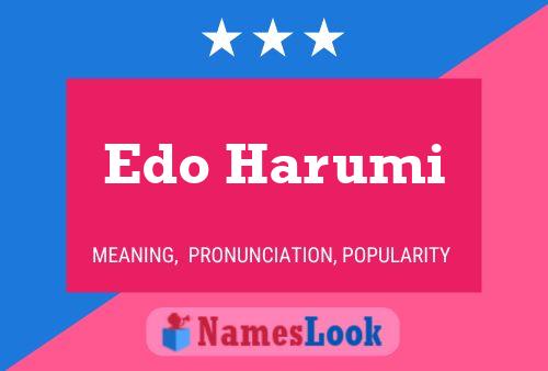 Edo Harumi Naam Poster