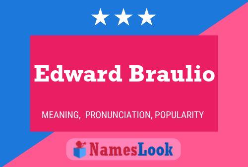 Edward Braulio Naam Poster