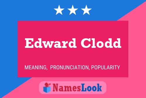 Edward Clodd Naam Poster