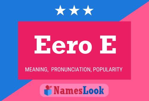 Eero E Naam Poster