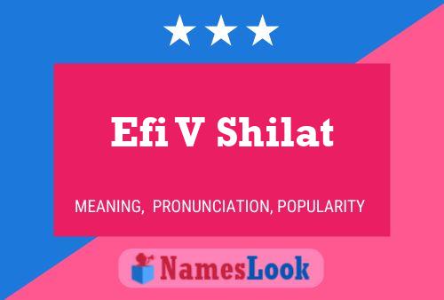 Efi V Shilat Naam Poster