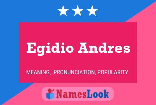 Egidio Andres Naam Poster