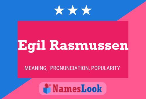 Egil Rasmussen Naam Poster