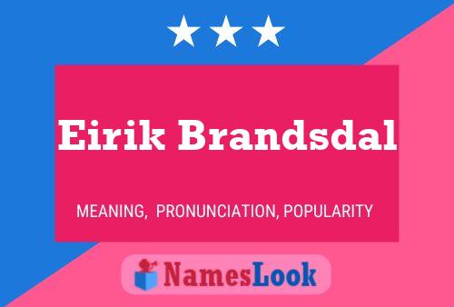 Eirik Brandsdal Naam Poster